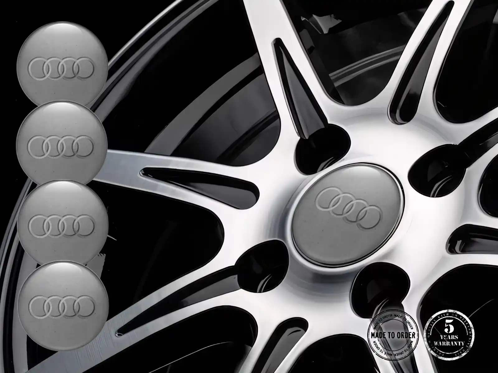 Audi Silikonsticker Fortschrittlich Radiant Flow Grid